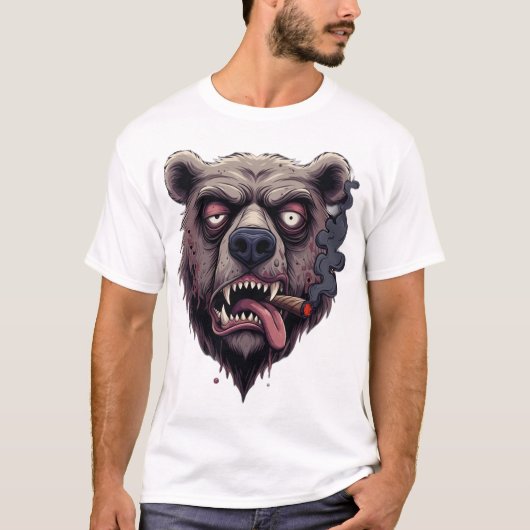 Chill Smokey Bär Vibes T-Shirt (Vorderseite)