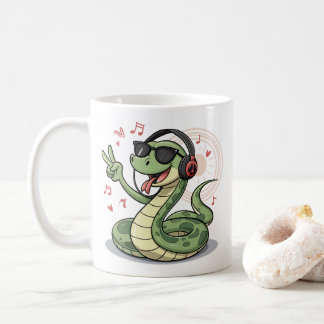 Chill Snake Tunes Funny Mugs & Cups Design Kaffeetasse