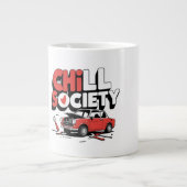 Chill Society Funny Car Reparatur gebrochenen Fahr Jumbo-Tasse (Vorderseite)