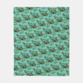 Chill Summer Frogs Fleecedecke (Vorderseite)