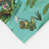Chill Summer Frogs Fleecedecke (Ecke)