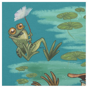 Chill Summer Frogs Stoff