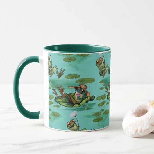 Chill Summer Frogs Tasse (Mit Donut)