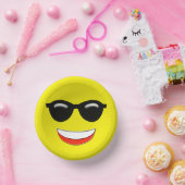 Chill Sunglasses Emoji Pappteller (Party)