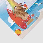 Chill Surfer Gnome Typ Seidenpapier (Ausschnitt)