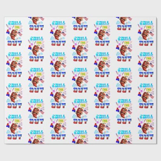 Chill The 4th Out Geschenkpapier (Flach)