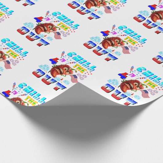 Chill The 4th Out Geschenkpapier (Ecke)