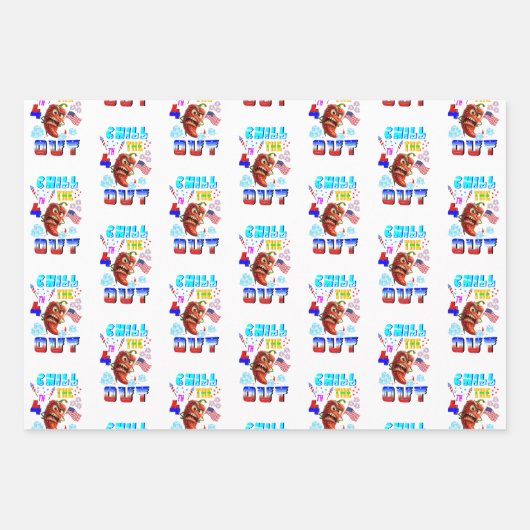 Chill The 4th Out Geschenkpapier Set (Vorderseite)