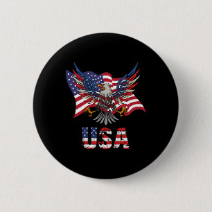Chill The 4th Out Retro Patriotisches Eis 4. Juli Button