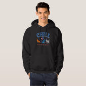 Chill The Fourth Out Cat USA 4th Of July Patriotic Hoodie (Vorne ganz)