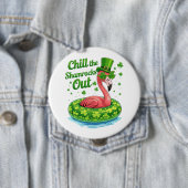 Chill The Shamrocks Out Funny  St Patrick’s Day Button (Beispiel)