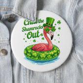 Chill The Shamrocks Out Funny  St Patrick’s Day Button (Beispiel)