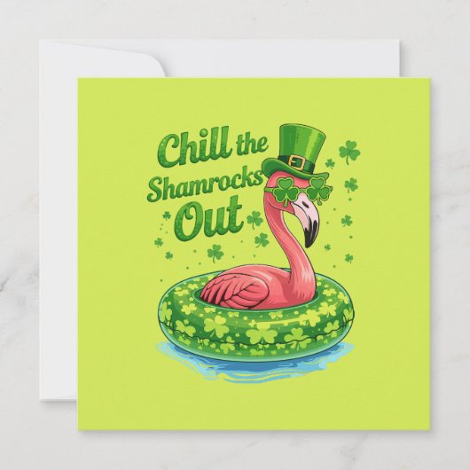 Chill The Shamrocks Out Funny  St Patrick’s Day Karte (Vorderseite)