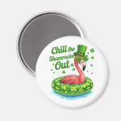 Chill The Shamrocks Out Funny  St Patrick’s Day Magnet (Vorderseite/Rückseite)