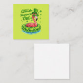 Chill The Shamrocks Out Funny  St Patrick’s Day Mitteilungskarte (Vorne/Hinten)