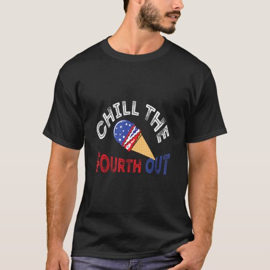 Chill The Vurth Out Retro Western Happy 4. J T-Shirt (Vorderseite)