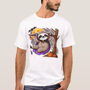 Chill Thrills Halloween Faultier Oversized T-Shirt