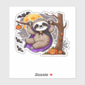 Chill Thrills Halloween Sloth Oversifizierter T - Aufkleber (Blatt)