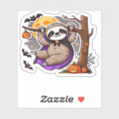 Chill Thrills Halloween Sloth Oversifizierter T -  Aufkleber (Blatt)