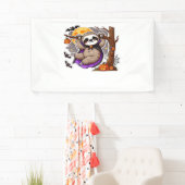 Chill Thrills Halloween Sloth Oversifizierter T -  Banner (Insitu)