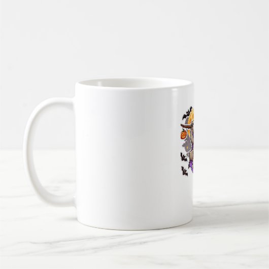 Chill Thrills Halloween Sloth Oversifizierter T -  Kaffeetasse (Links)