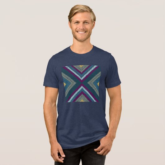 Chill Toned Mosaic Tri-Blend Shirt (Vorderseite voll)