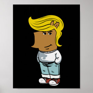 Chill Trump Funny Chill Typ Dog Meme Trump Womens Poster