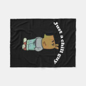 Chill Typ Funny Meme Geschenke Fleecedecke (Vorderseite (Horizontal))