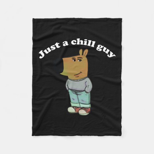 Chill Typ Funny Meme Geschenke Fleecedecke (Vorderseite)
