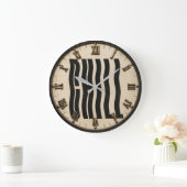 Chill Typography Modern Minimalist Große Wanduhr (Zuhause)