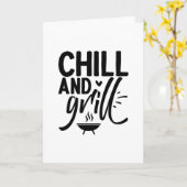 Chill und Grill Karte (Gelbe Blume)