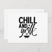 Chill und Grill Postkarte (Vorne/Hinten)