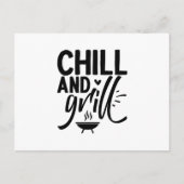 Chill und Grill Postkarte (Vorderseite)