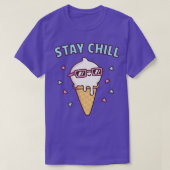 Chill Vanilla Ice bleibe mit Sonnenbrille T-Shirt (Design vorne)