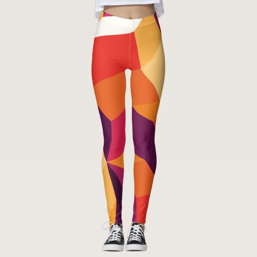 Chill Vibe Pattern Leggings (Vorderseite)