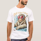 Chill Vibes Monkey Squad - Funny Winter Hot Spring T-Shirt (Vorderseite)