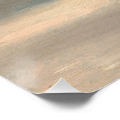 Chill Vibes Moody Cloud Sky Text Türkise Poster (Ecke)