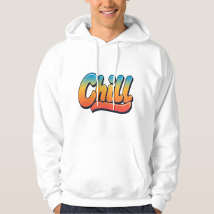 Chill Vibes Multicolor Aesthetic Hoodie