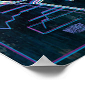 Chill Vibes only Skull Kopfhörer Poster (Ecke)