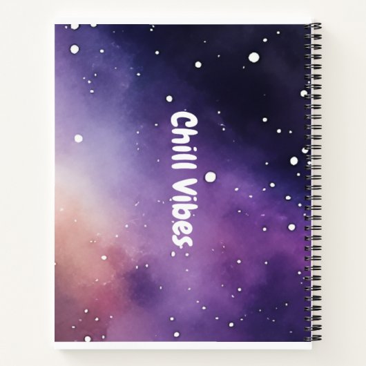 Chill Vibes Spiral Notebook Notizblock (Rückseite)