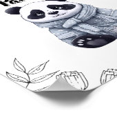 Chill wie ein Panda bleibe - Niedliche Kawaii Pand Poster (Ecke)