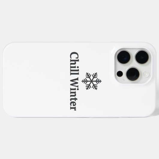 Chill Winter iPhone Case (Rückseite (Horizontal))