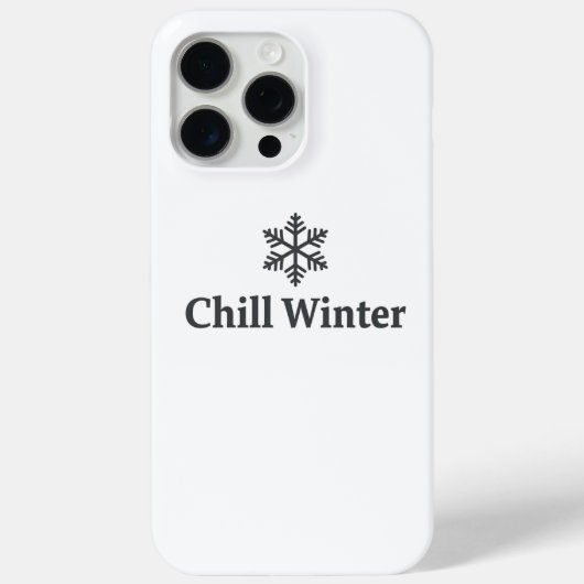 Chill Winter iPhone Case (Rückseite)