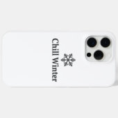 Chill Winter iPhone Case (Rückseite (Horizontal))