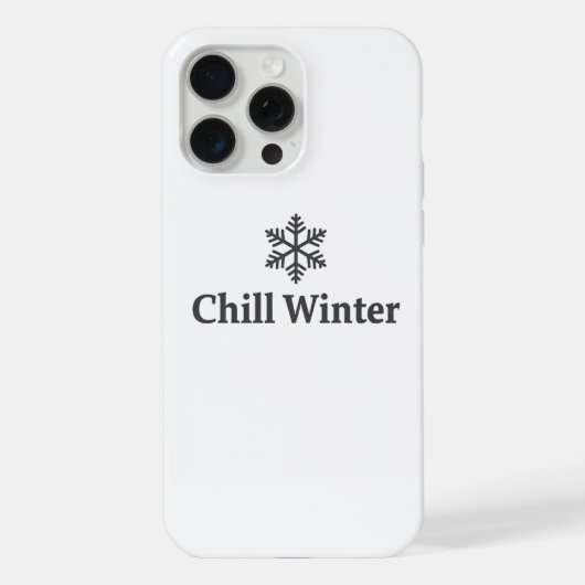 Chill Winter iPhone-Hülle iPhone Hülle (Rückseite)