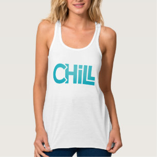 Chill Zen Minimalist Grafik T-Shirt Meditation Y Tank Top
