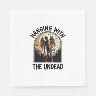 Chill Zombie-Shirt Vintage-Halloween-Grafik_1 Serviette