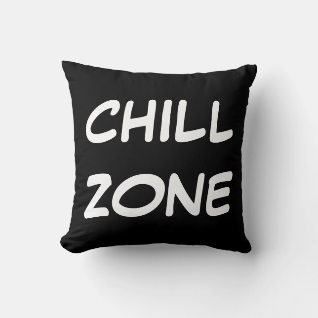 "Chill Zone" Drehkissen Kissen (Vorderseite)