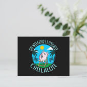 Chillalotl Kawaii Animal Axolotl Lover Pet Eigentü Einladungspostkarte (Stehend Vorderseite)