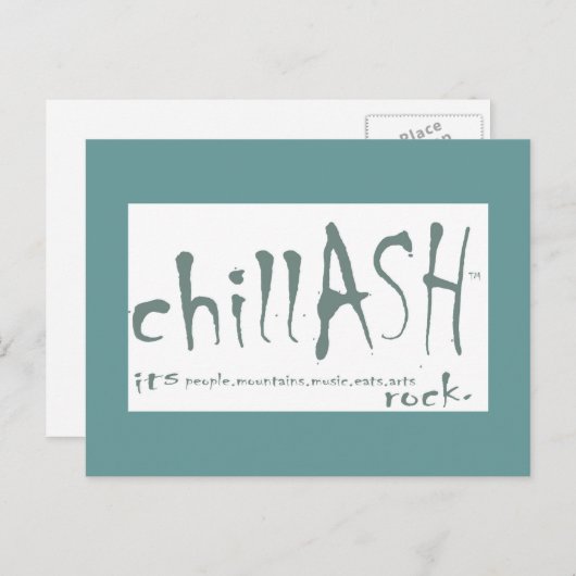 ChillASH Postkarte (Vorne/Hinten)